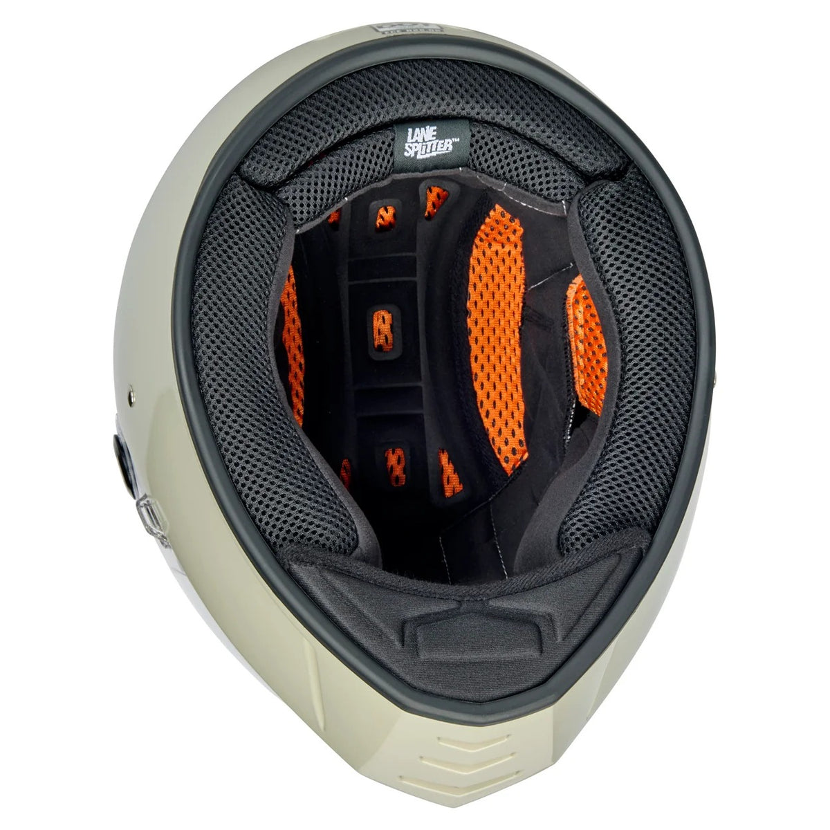 Biltwell Lane Splitter Gloss Chalk Helmet