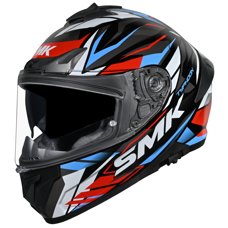 SMK Typhoon 06 Rival Gloss Black/White/Red GL213 Helmet