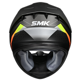 SMK Stellar Sport Flight Matte Black/Grey/Yellow MA264 Helmet
