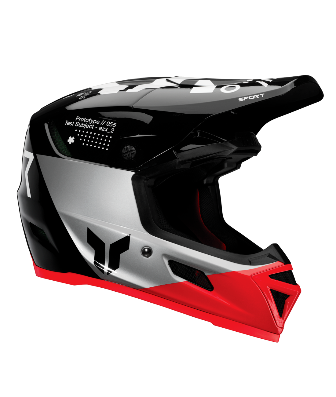 Thor 2026 Reflex Sport Strike Gloss Black/Red Helmet
