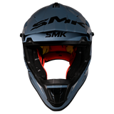 SMK Allterra Solid Gloss Sharkskin Blue GL201 Helmet