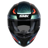 SMK Stellar Sport Flight Gloss Black/Blue/Orange GL257C Helmet