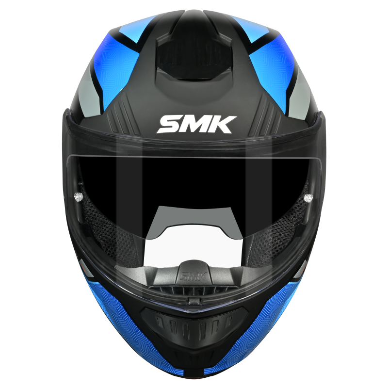 SMK Gullwing Sonic Gloss Black/Blue/Grey GL256 Helmet