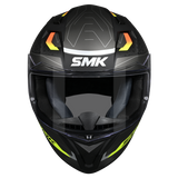 SMK Stellar Sport Flight Matte Black/Grey/Yellow MA264 Helmet