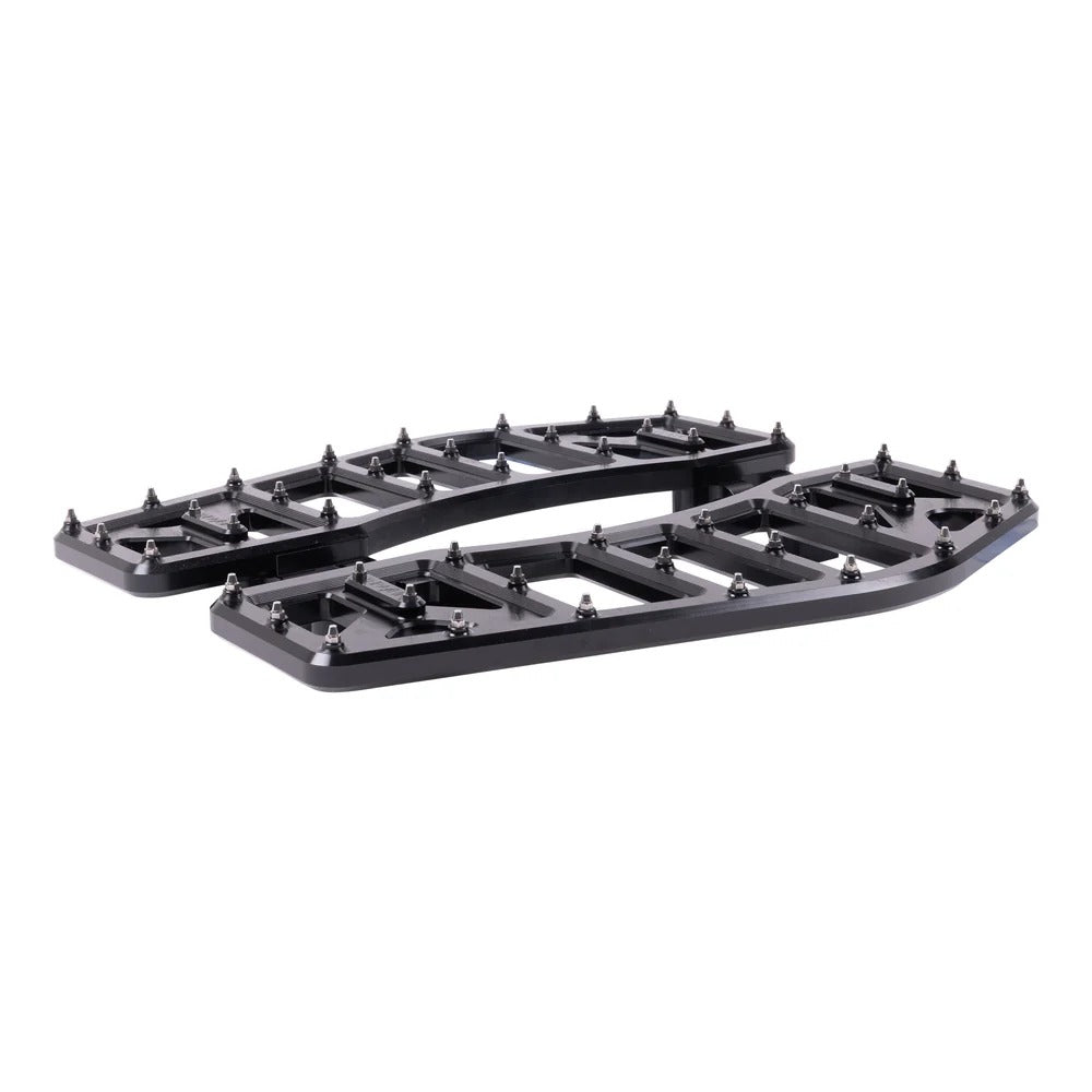 Thrashin Supply TS-TSC-2219-1 Aggressor Front Rider Floorboards Black for Harley-Davidson Touring 82-16/FL Softail 86-17/Dyna Switchback 12-16
