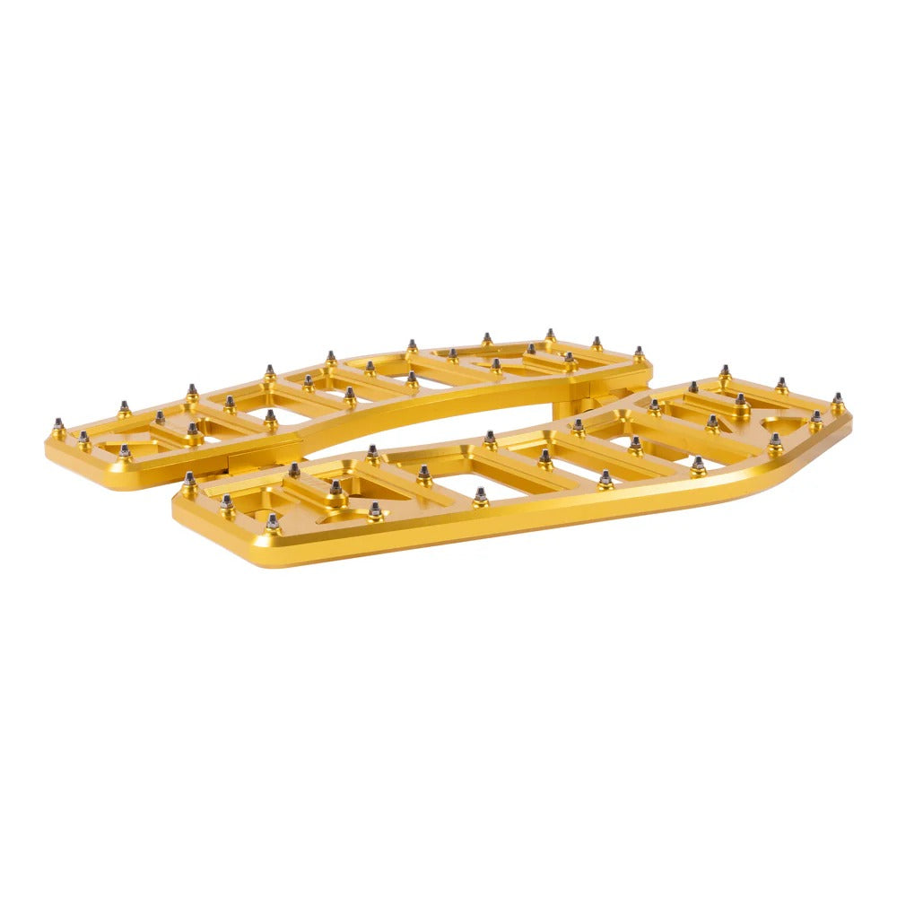 Thrashin Supply TS-TSC-2219-5 Aggressor Rider Floorboards Gold for Harley-Davidson Touring 82-16/FL Softail 86-17/Dyna Switchback 12-16