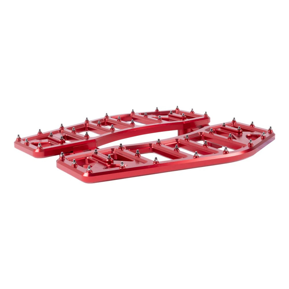 Thrashin Supply TS-TSC-2219-2 Aggressor Rider Floorboards Red for Harley-Davidson Touring 82-16/FL Softail 86-17/Dyna Switchback 12-16
