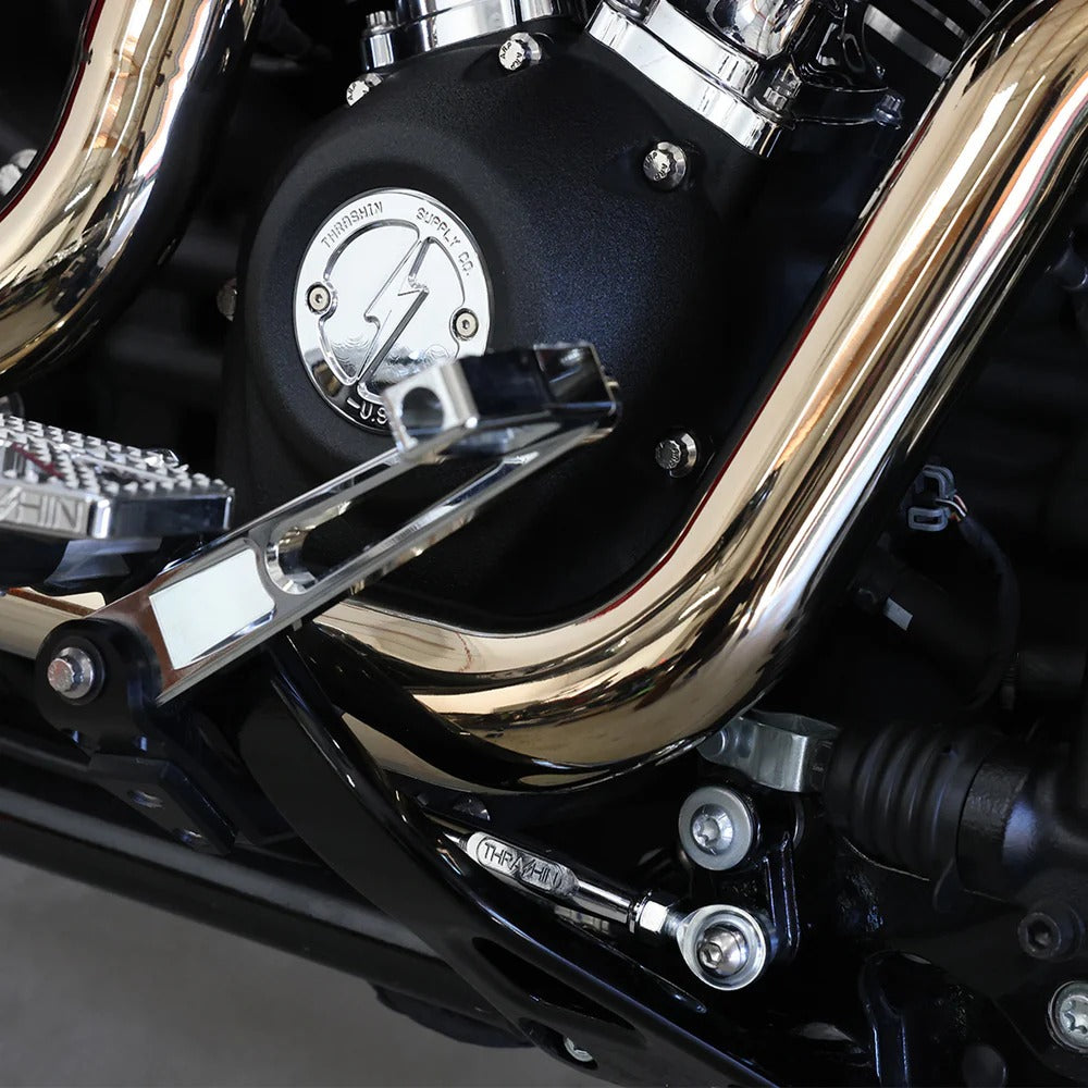 Thrashin Supply TS-TSC-2301-3 Adjustable Brake Linkage Chrome for Softail 18-Up w/Mid Controls