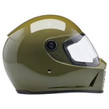 Biltwell Lane Splitter Gloss Olive Green Helmet