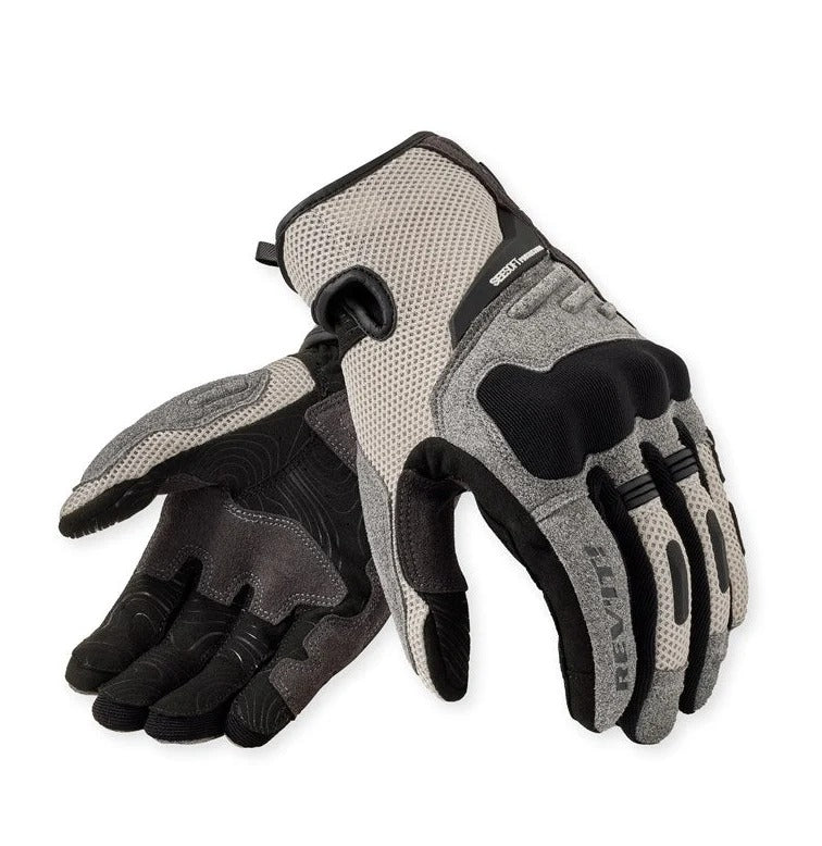 REV'IT! Cavern Light Grey/Black Gloves