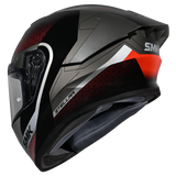SMK Stellar Sport Flight Gloss Black/Red/Grey GL236 Helmet