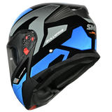SMK Gullwing Sonic Gloss Black/Blue/Grey GL256 Helmet