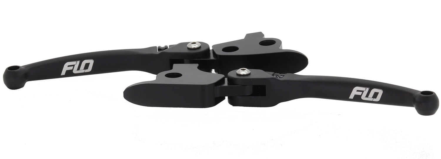 Flo Motorsports FLO-HD-813 MX Levers Black for Harley-Davidson CVO Touring 23-Up/Street Glide/Road Glide 24-Up/Touring 25-Up