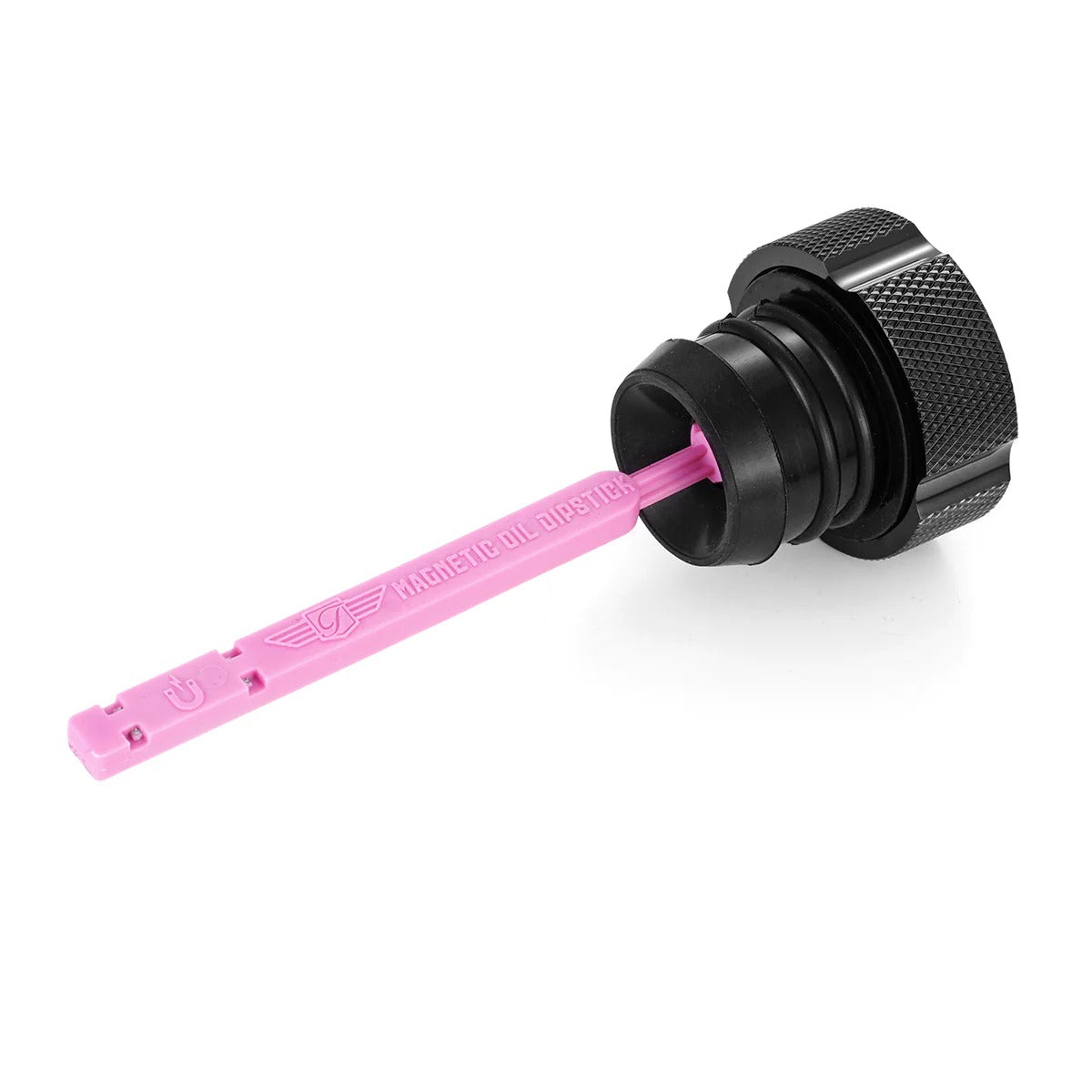 Figurati Designs FIG-FD01-MAGDS-ST-KN-BLK Magnetic Engine Oil Dipstick Black for Harley-Davidson Softail 00-17