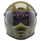 Biltwell Lane Splitter Gloss Olive Green Helmet