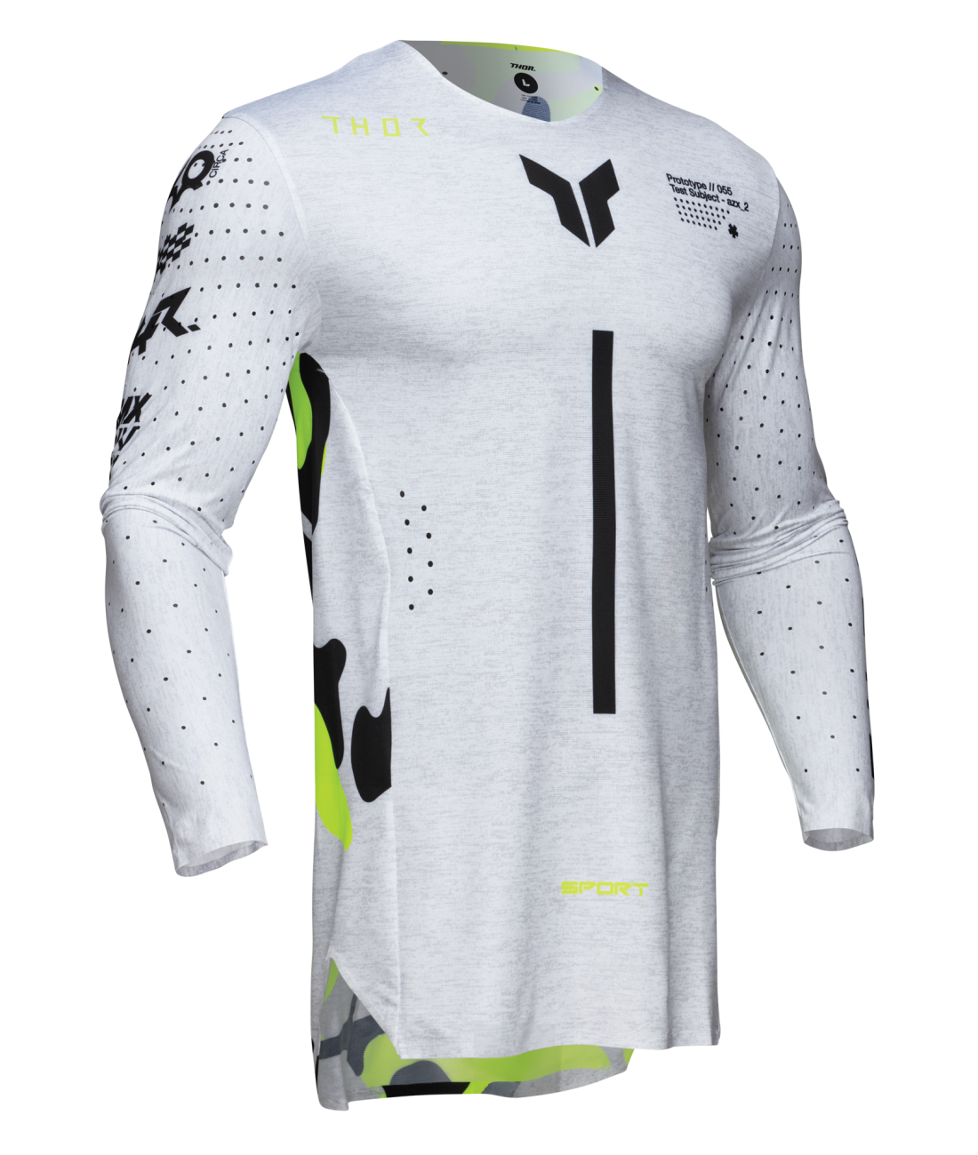 Thor 2025 Sportmode Riot White/Acid Jersey