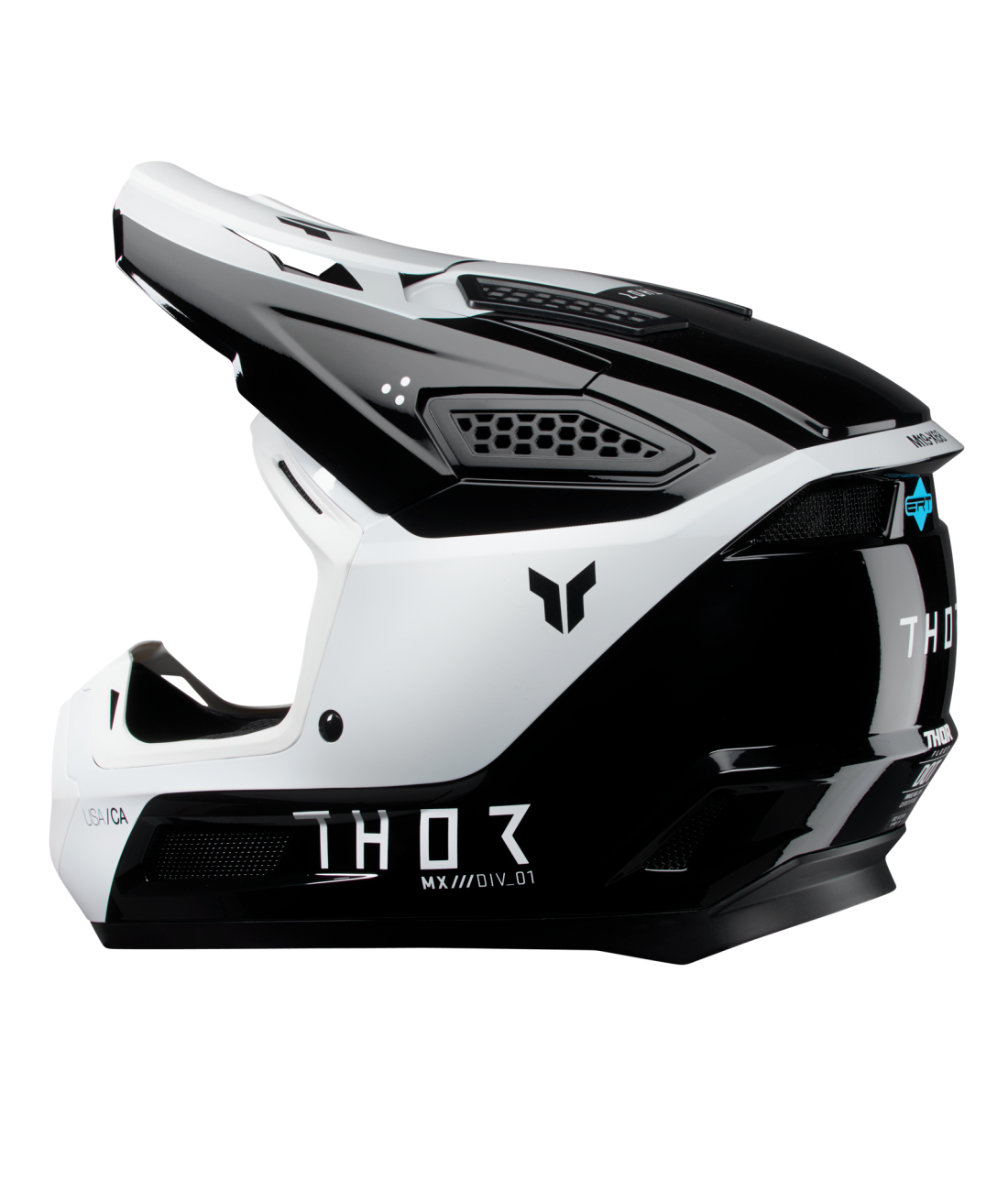 Thor 2026 Fleet Storm Gloss Black/White Helmet