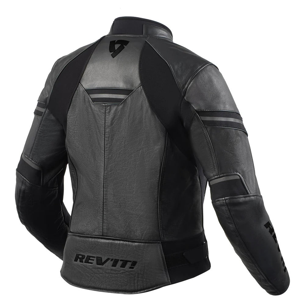REV'IT! Median Black/Anthracite Womens Leather Jacket