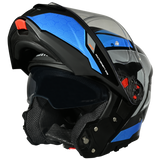 SMK Gullwing Sonic Gloss Black/Blue/Grey GL256 Helmet