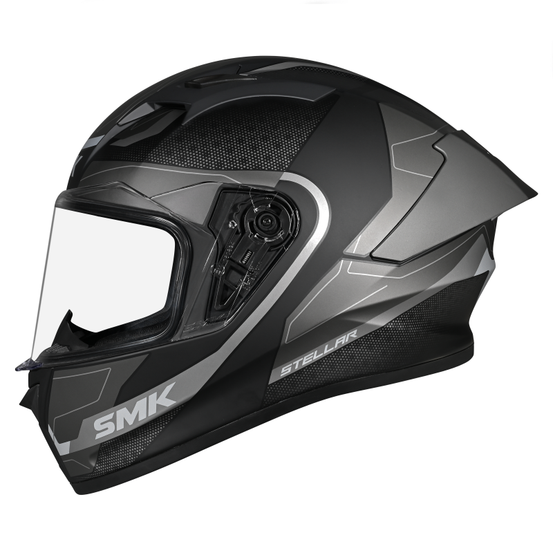 SMK Stellar Sport Flight Matte Black/Grey MA266 Helmet