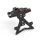 Rizoma Fox License Plate Support Kit Black for Ducati Panigale V4/Panigale V2/Streetfighter V2