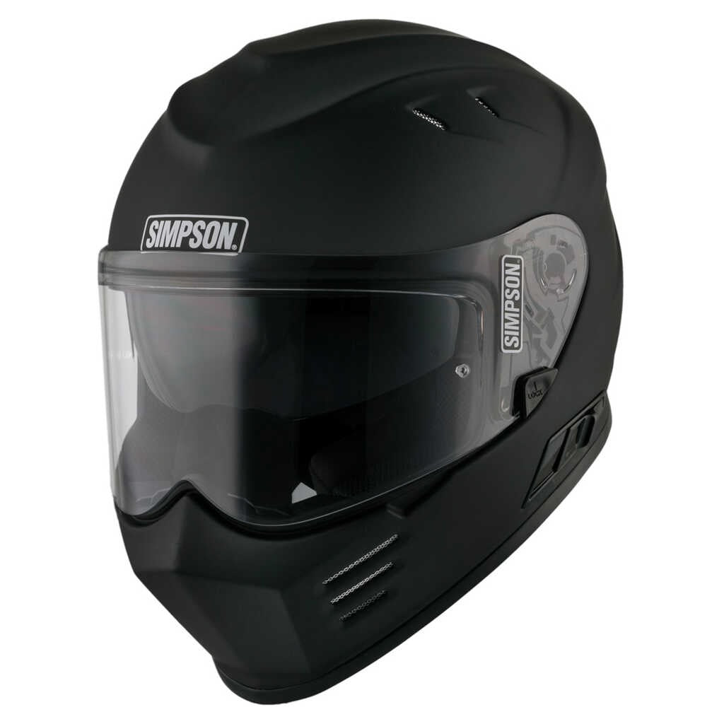 Simpson Venom Matte Black Helmet