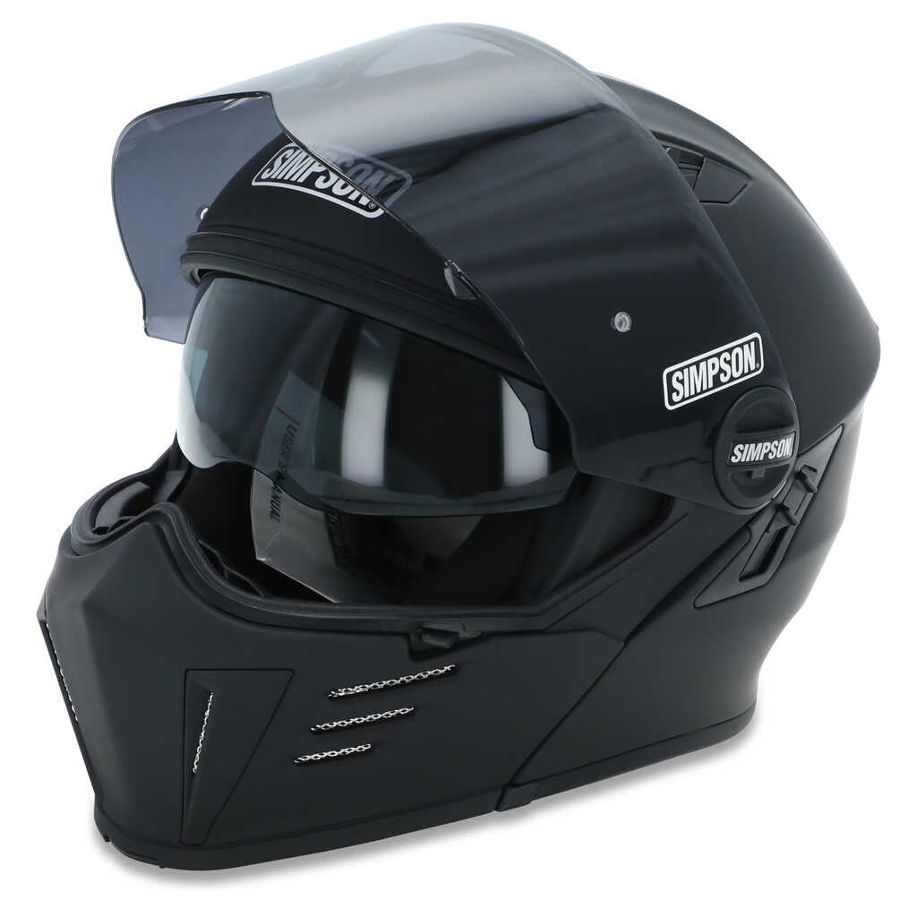セール希少 SIMSON darksome modbanditヘルメットマットB Simpson Darksome Matte Black Helmet – EasyR