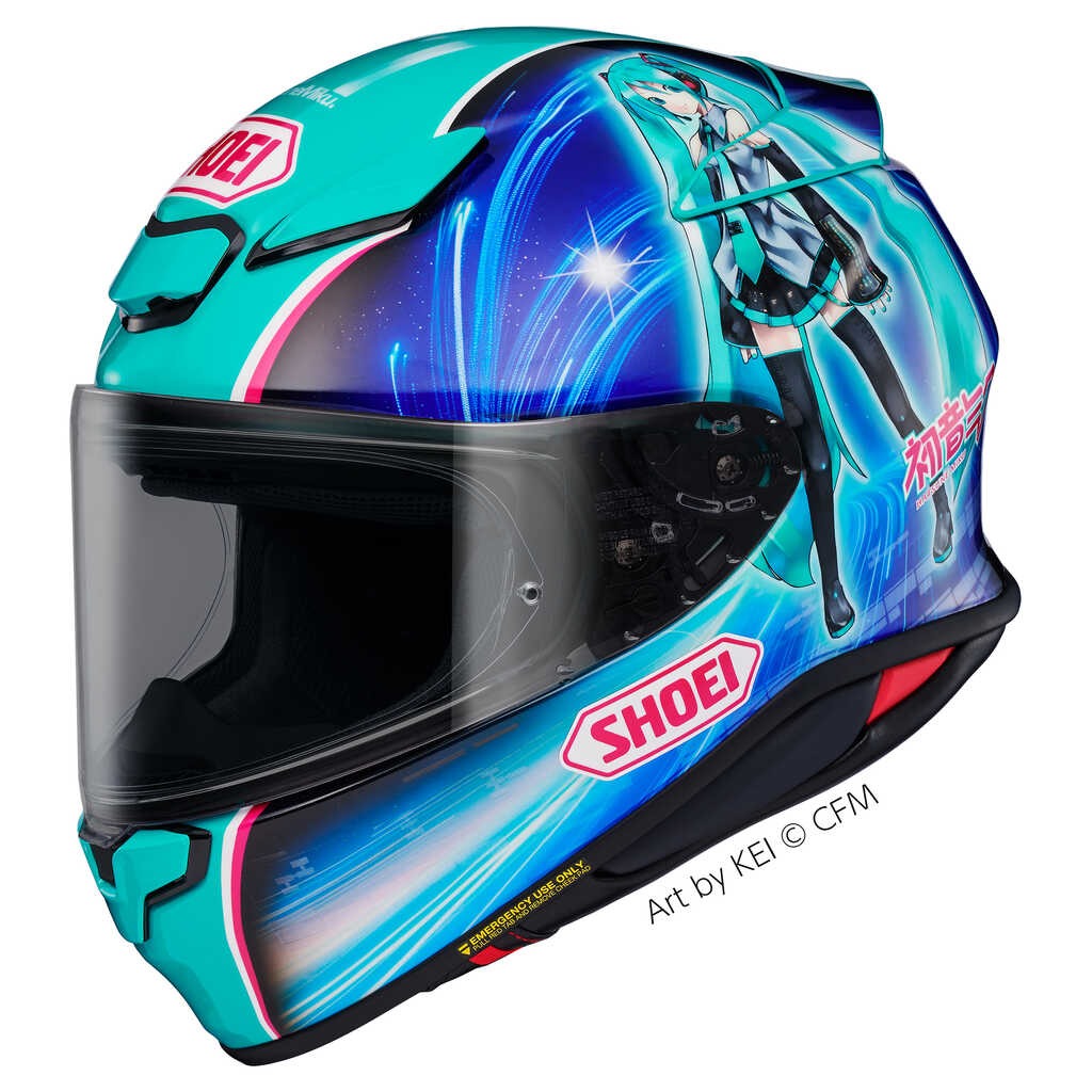 Shoei NXR2 Hatsune Miku TC-4 Helmet