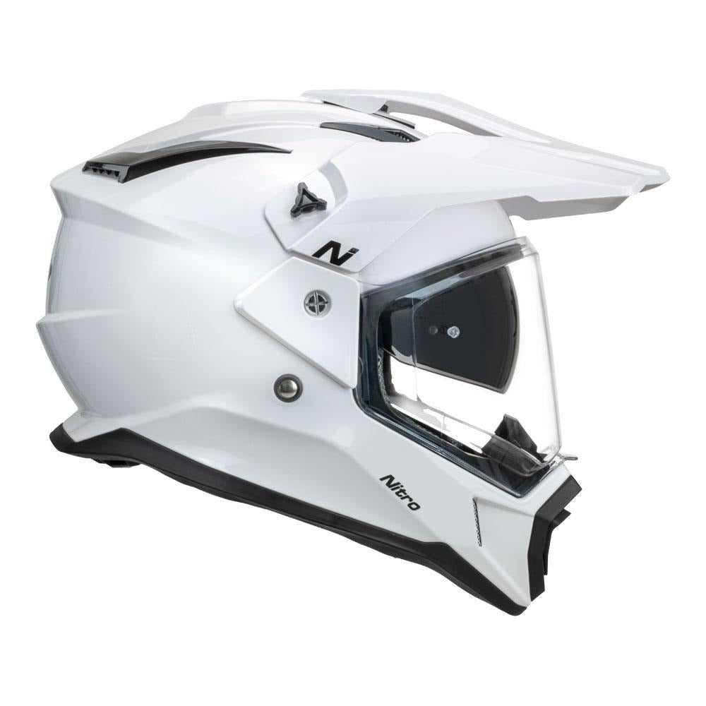Nitro MX780 DVS Gloss White Adventure Helmet