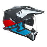 Nitro MX780 DVS Gloss Grey/Light Blue/White/Red Adventure Helmet