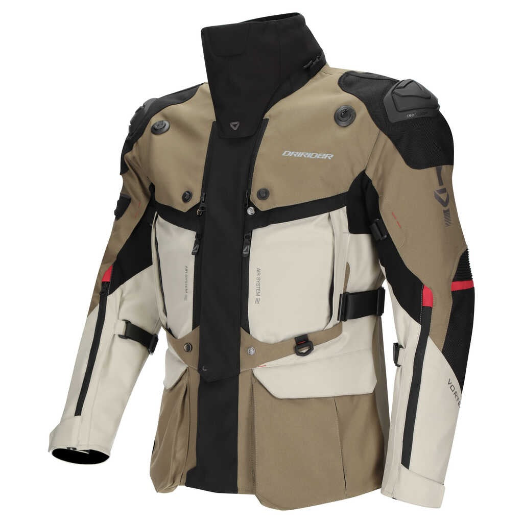 DriRider Vortex Adventure III Khaki/Stone/Black Textile Jacket