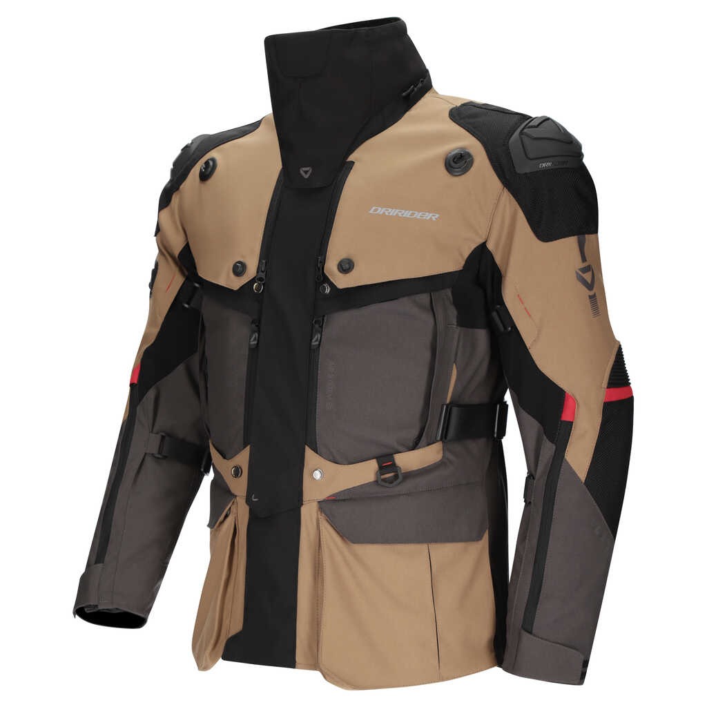 DriRider Vortex Adventure III Dark Grey/Brown/Black Textile Jacket