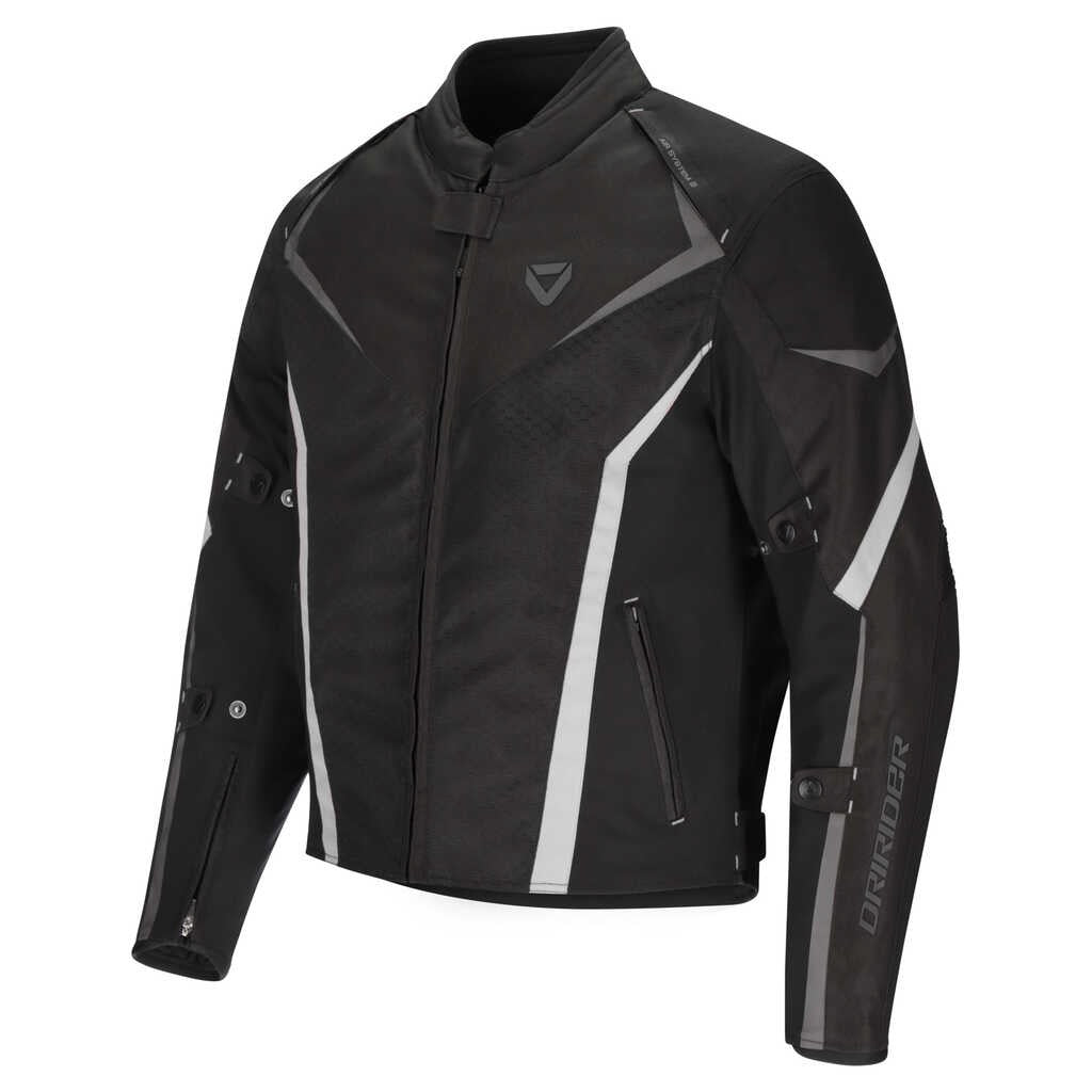 DriRider Origin 2 Black/White Textile Jacket