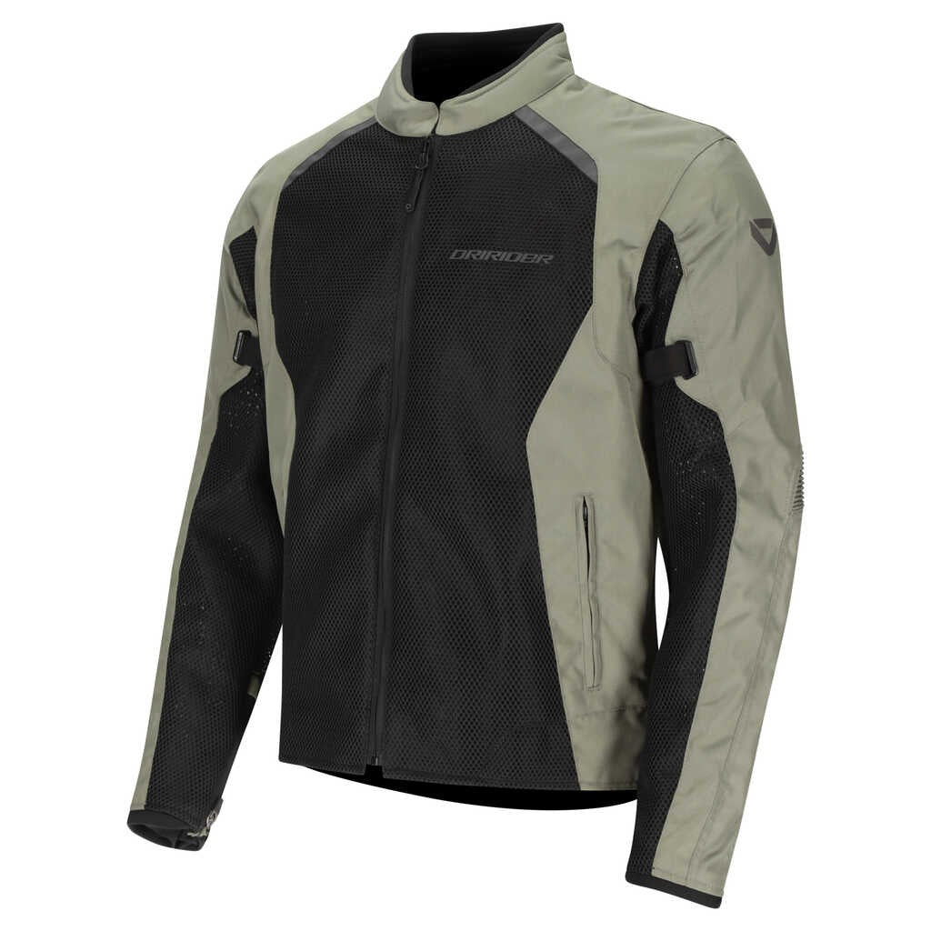 DriRider Aeromesh Black/Olive Textile Jacket