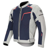 DriRider Air-Ride 6 Light Grey/Navy/Red Textile Jacket