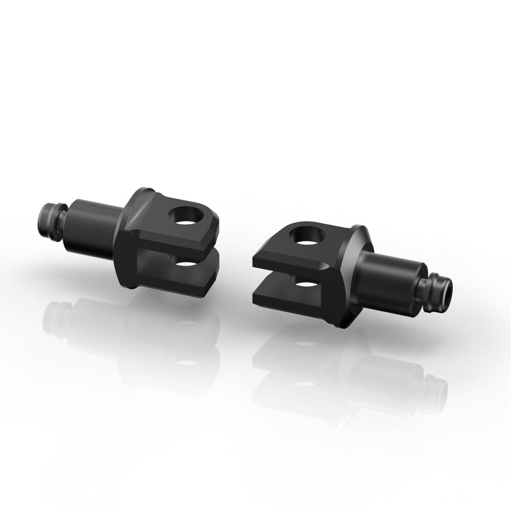 Rizoma PRO/B-PRO/Street Rider Footpeg Adaptors Black for Kawasaki ER-6N/ER-6F/Most Versys/BMW Some Models