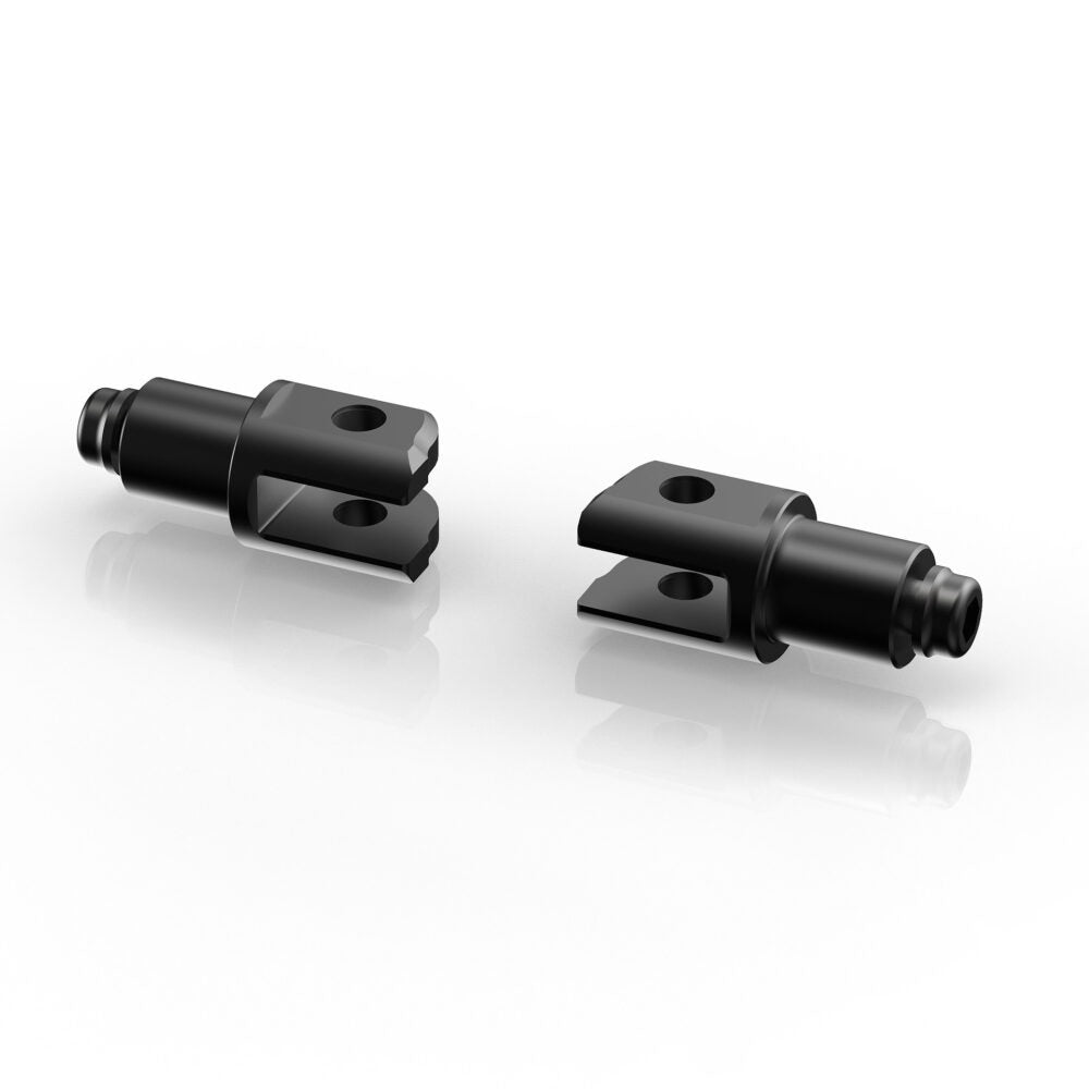 Rizoma Peg Adaptors for Rider Footpegs Black for Honda Some Models/Kawasaki Ninja 1000 ZX-10R