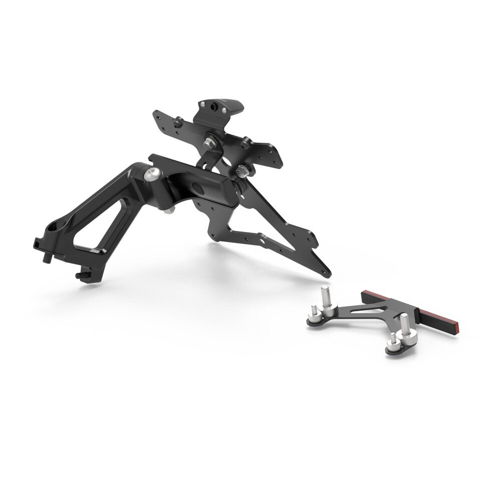 Rizoma Outside Street License Plate Support Kit Black for Ducati Scrambler 800 15-20