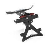 Rizoma Fox License Plate Support Kit Black for Ducati Multistrada 1200/1200 S 10-14