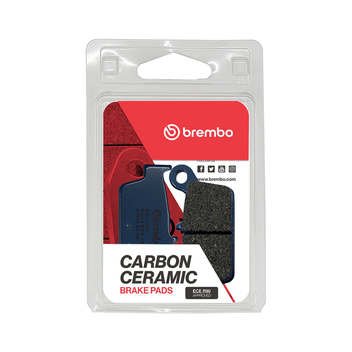 Brembo B-07HO2608 Road (08) Carbon Ceramic Rear Brake Pad (07HO26.08)