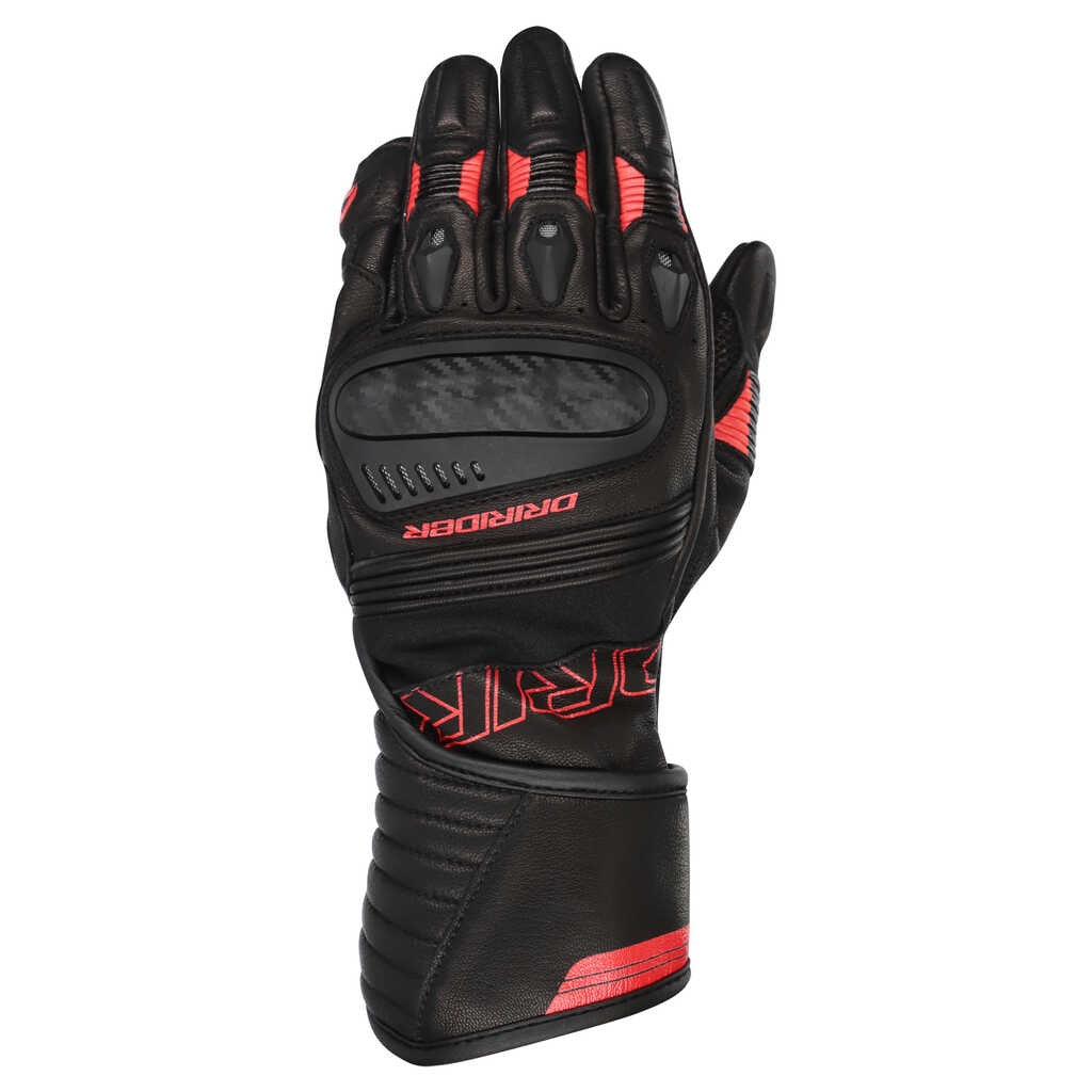 DriRider Torque Long Cuff Black/Red Gloves