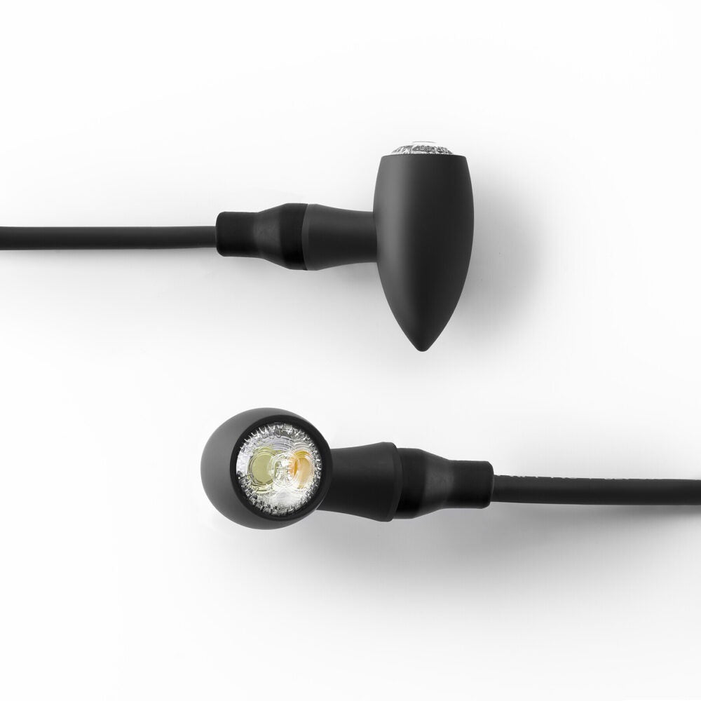 Rizoma R-TS155B Club S Turn Signals Black (Pair)