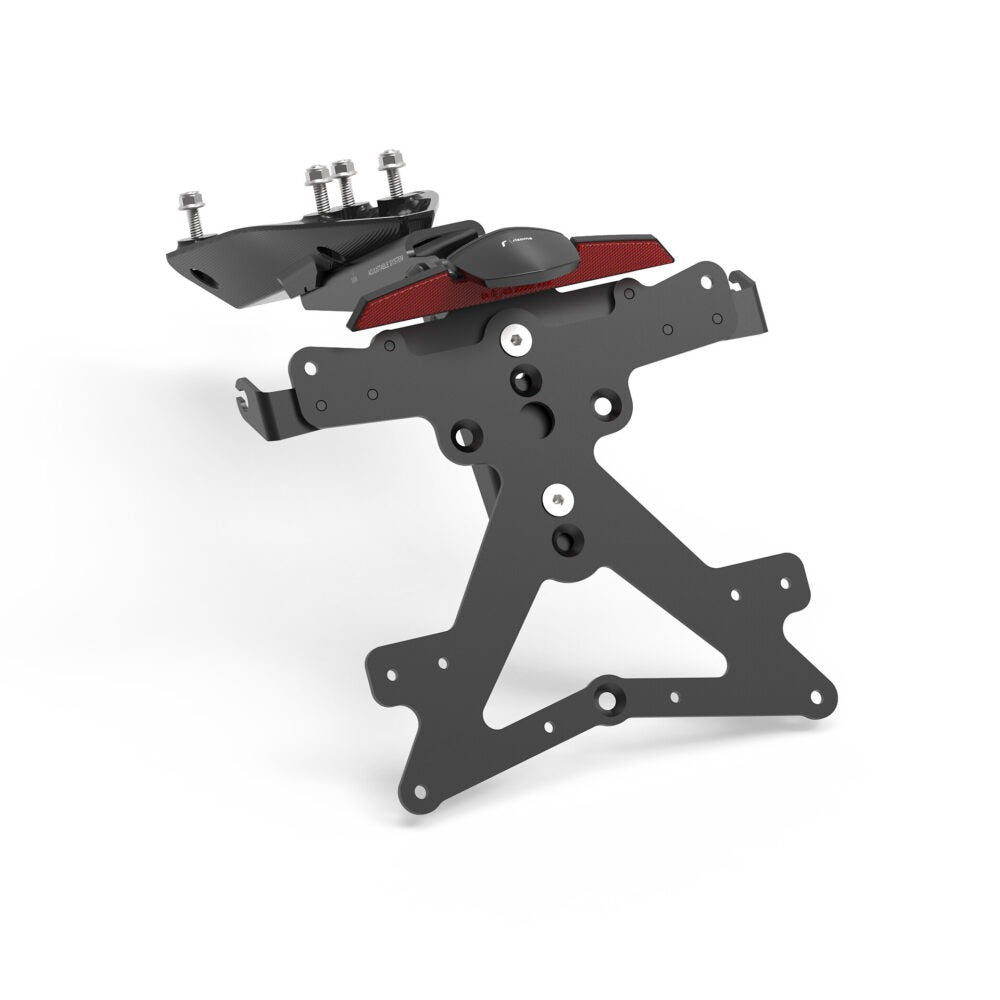 Rizoma Fox License Plate Support Kit Black for Ducati 899 Panigale/959/1199/Panigale S/1299 Panigale/Panigale S