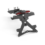 Rizoma Fox License Plate Support Kit Black for Ducati 899 Panigale/959/1199/Panigale S/1299 Panigale/Panigale S