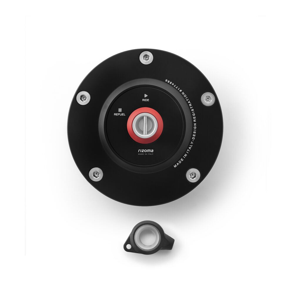 Rizoma Gas Cap Black for most Ducati Models/MV Agusta Brutale 920/Brutale 1090 RR/F4 1000 RR