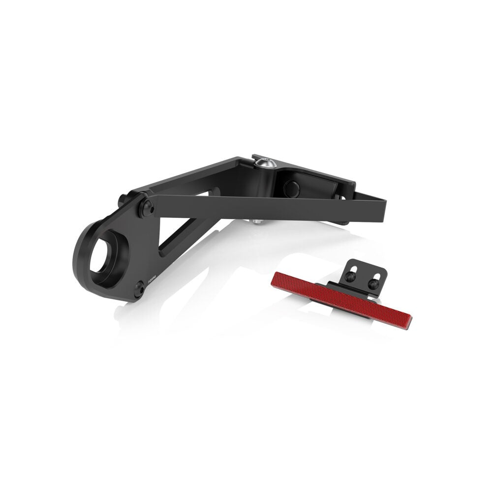 Rizoma Outside Street License Plate Support Kit Black for Harley-Davidson Breakout/Fat Bob/Fat Boy/Softail/Street Bob 18-20