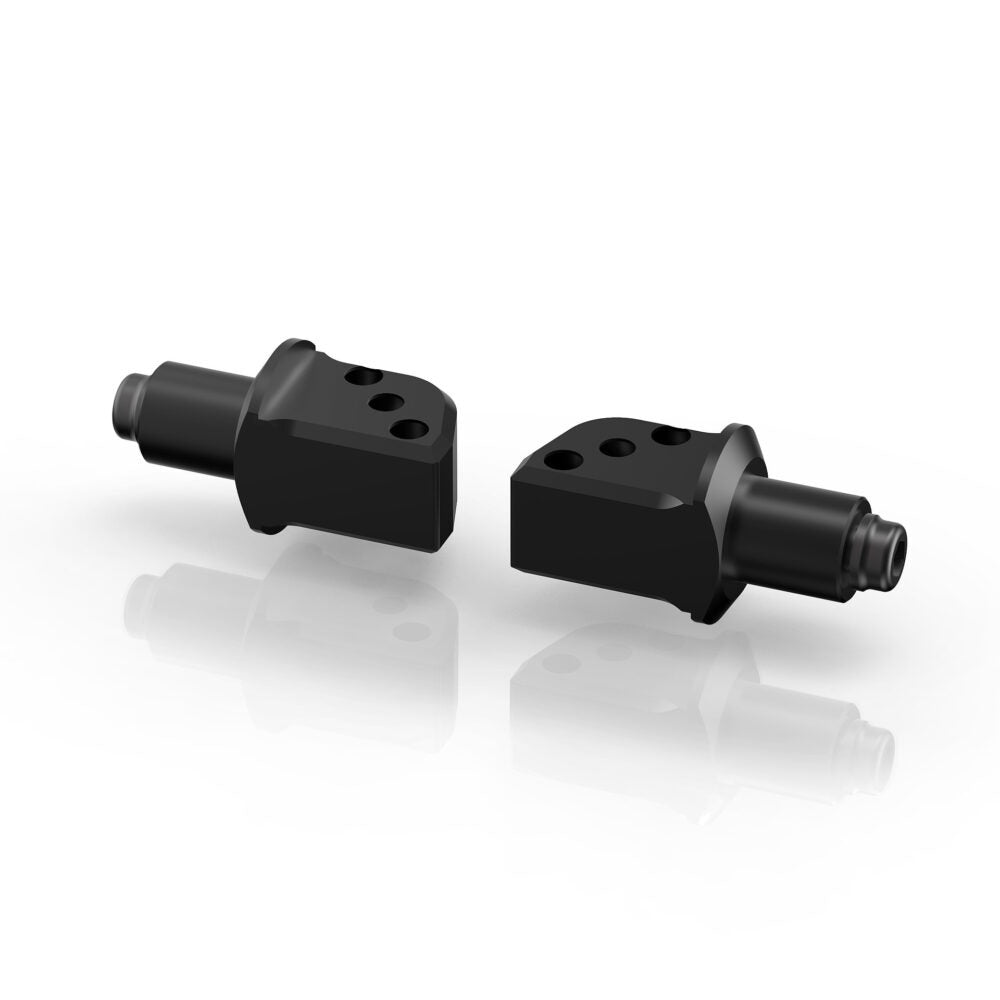 Rizoma PRO/B-PRO/Street Passenger Footpeg Adaptors Black for most Kawasaki Models