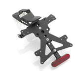 Rizoma Fox License Plate Support Kit Black for Yamaha YZF-R6