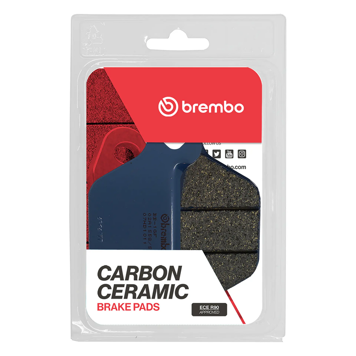 Brembo B-07HD1011 Road (11) Carbon Ceramic Rear Brake Pad (07HD10.11)