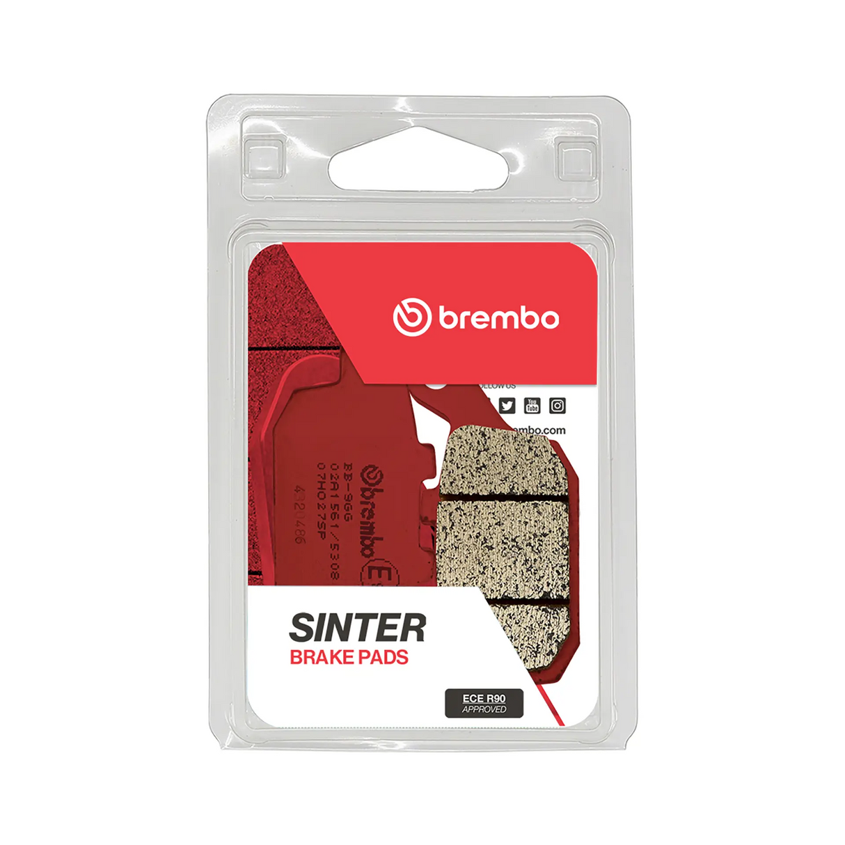 Brembo B-07HO27SP Road (SP) Sintered Rear Brake Pad (07HO27.SP)